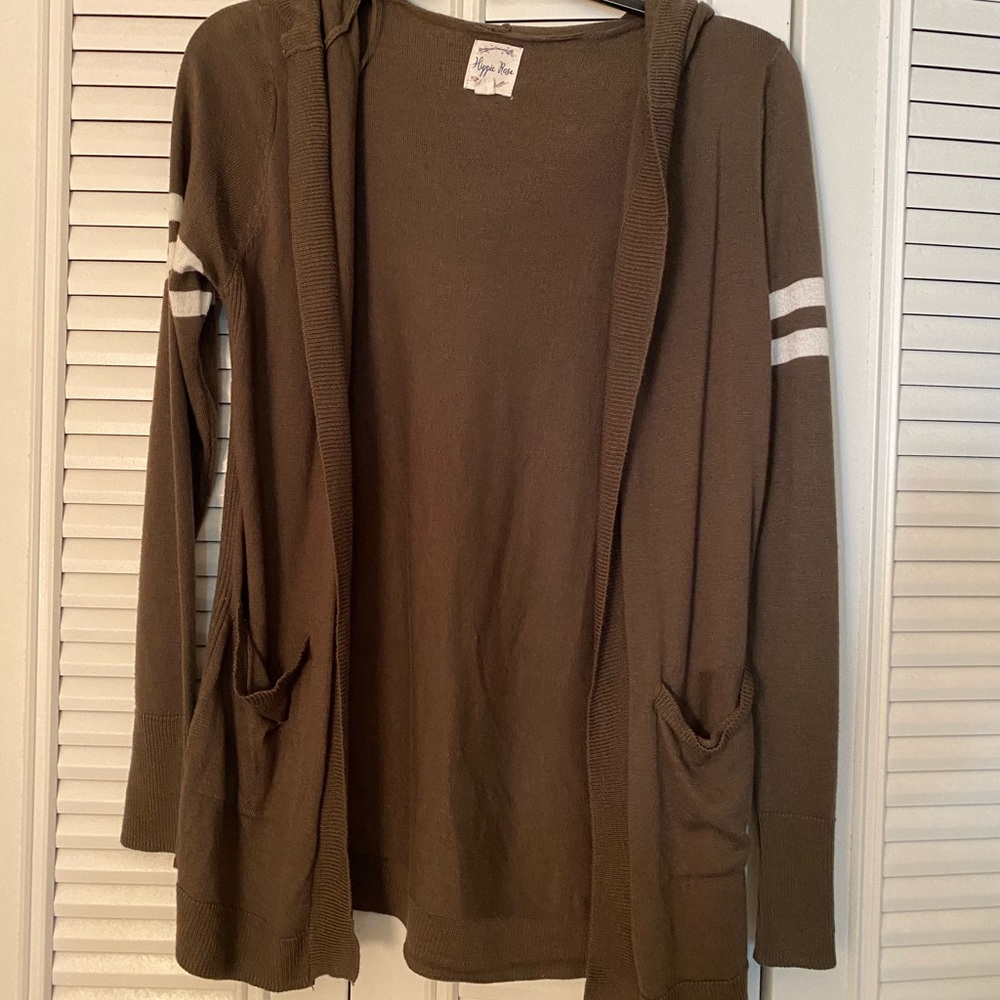 Hooded cardigan